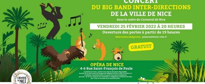 Concert gratuit du Big Band inter-directions de la Ville de Nice