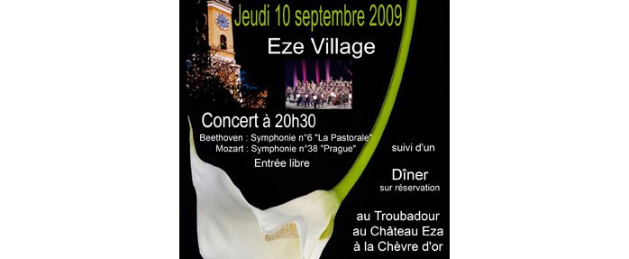 Les musiciens de l'Orchestre Philarmonique de Nice se donnent rendez-vous à Eze