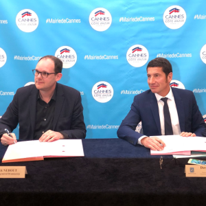 Cannes/Dramacorp : convention signée pour le tournage à Cannes d'une série internationale intitulée Cannes Confidential
