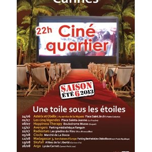 Eté 2013 de Ciné-quartier à Cannes, il y en a pour tous les goûts ! 