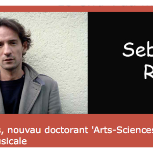 Le CIRM accueille son nouveau Doctorant : Sebastian Rivas
