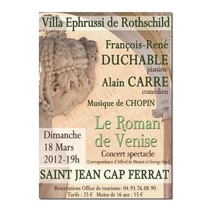 Saint Jean Cap Ferrat : Concert "Le Roman de Venise"