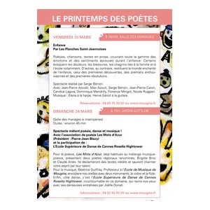 Printemps des poêtes "Enfance"