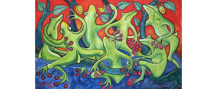 Roberd Sixto Saurin Pua, peintre de l'Amazonie