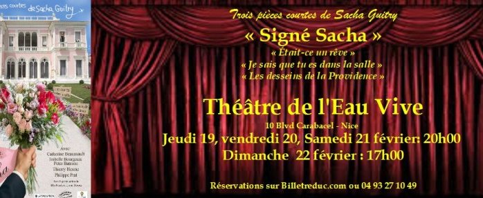 À Nice, trois pièces courtes de Sacha Guitry 