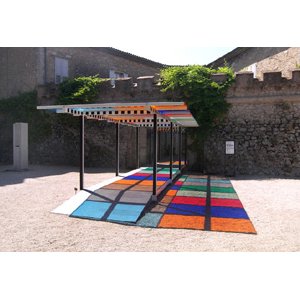 Daniel Buren : La Pergola, travail situé 