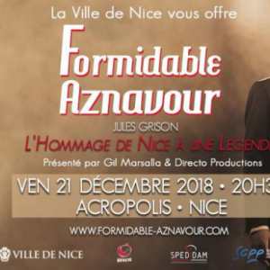 « Formidable Aznavour », Hommage de Nice à l'une des légendes de la chanson française