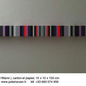 Peter Larsen expose dans le cadre d'Art Basel