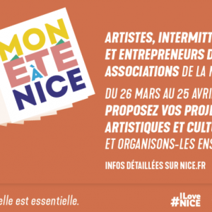 Appel à Manifestation d'Intérêt : artistes candidatez pour "Mon Été à Nice 2021"