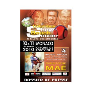Show Beach Soccer et Music Show avec Christophe Maé 