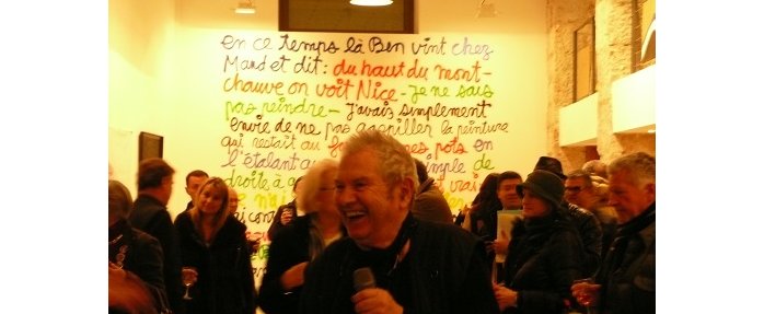 « Ben peint le Mont Chauve » à la galerie Maud Barral