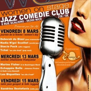 Women on stage au Nice Jazz Comedy Club