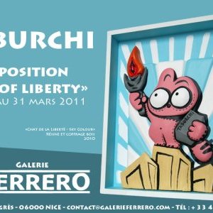 Cat of Liberty by Jeremy Taburchi à la Galerie Ferrero