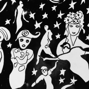 Les dessins de Carnaval d'Alain Amiel à découvrir à la galerie Laure Matarasso 