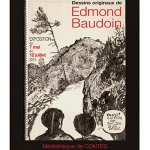 Exposition d'Edmond Baudoin à la Médiathèque de Contes