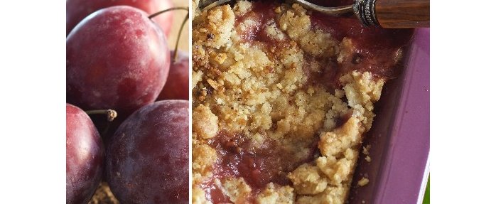 Recette Gourmande #18 : Crumble de prunes rouges