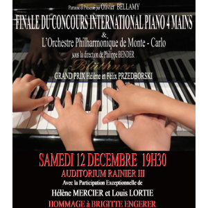 3ème Concours International de Piano à 4 mains - Lions Club de Monaco