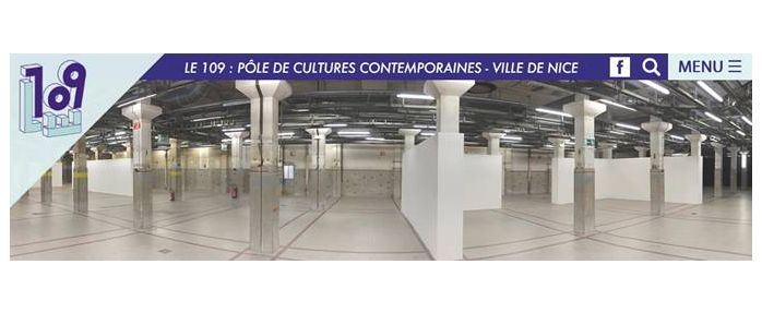 Découvrez le site internet du 109, pôle de cultures contemporaines – Ville de Nice !
