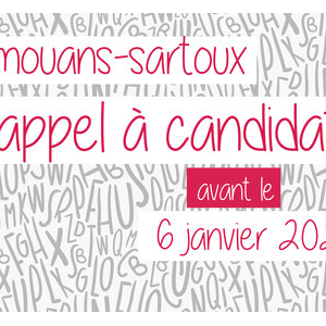 Appel à candidatures 2020 - Résidence d'écrivain à Mouans-Sartoux
